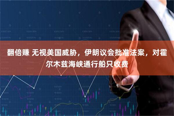 翻倍赚 无视美国威胁，伊朗议会批准法案，对霍尔木兹海峡通行船只收费