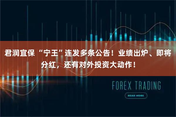 君润宜保 “宁王”连发多条公告！业绩出炉、即将分红，还有对外投资大动作！