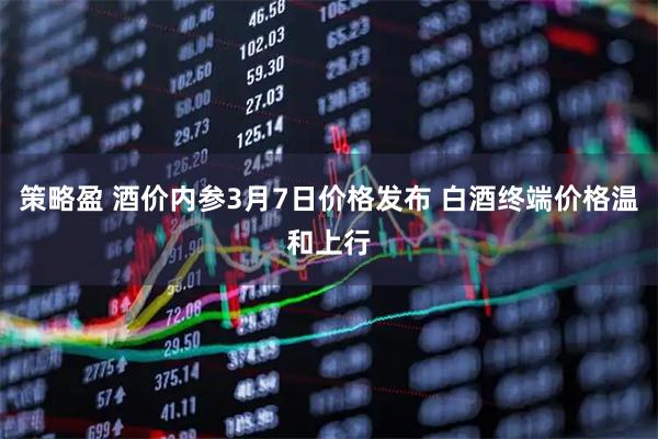 策略盈 酒价内参3月7日价格发布 白酒终端价格温和上行