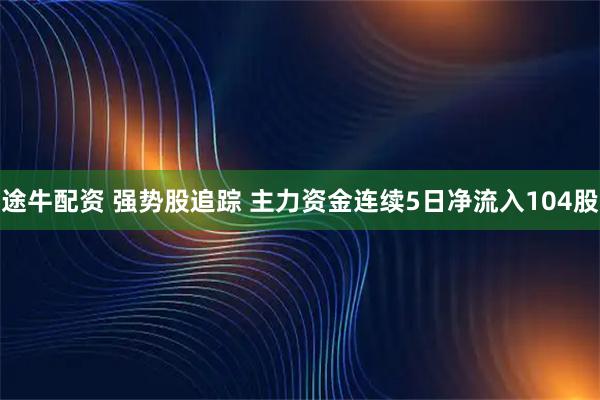 途牛配资 强势股追踪 主力资金连续5日净流入104股