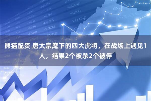 熊猫配资 唐太宗麾下的四大虎将，在战场上遇见1人，结果2个被杀2个被俘
