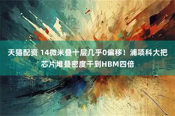 天猫配资 14微米叠十层几乎0偏移！浦项科大把芯片堆叠密度干到HBM四倍