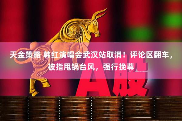 天金策略 韩红演唱会武汉站取消！评论区翻车，被指甩锅台风，强行挽尊