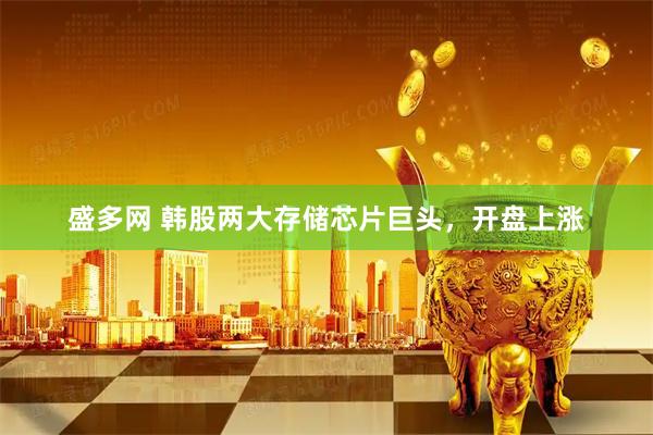 盛多网 韩股两大存储芯片巨头,开盘上涨